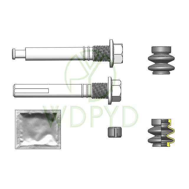 Brake Slide Guide Pin Guide Sleeve Hardware Kit for Mitsubishi ASX 169248 113-1423X